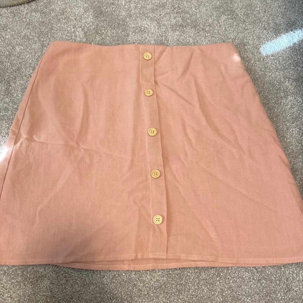 Peach A-line skirt